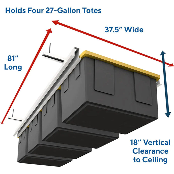 E-Z Storage Glide Tote Slide Overhead Garage Storage System