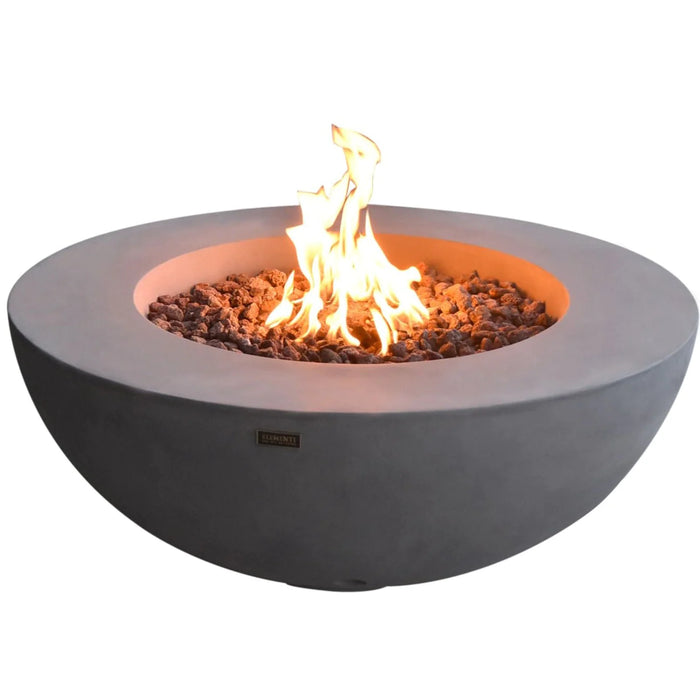 Elementi Lunar Bowl 42'' Concrete Fire Pit Table