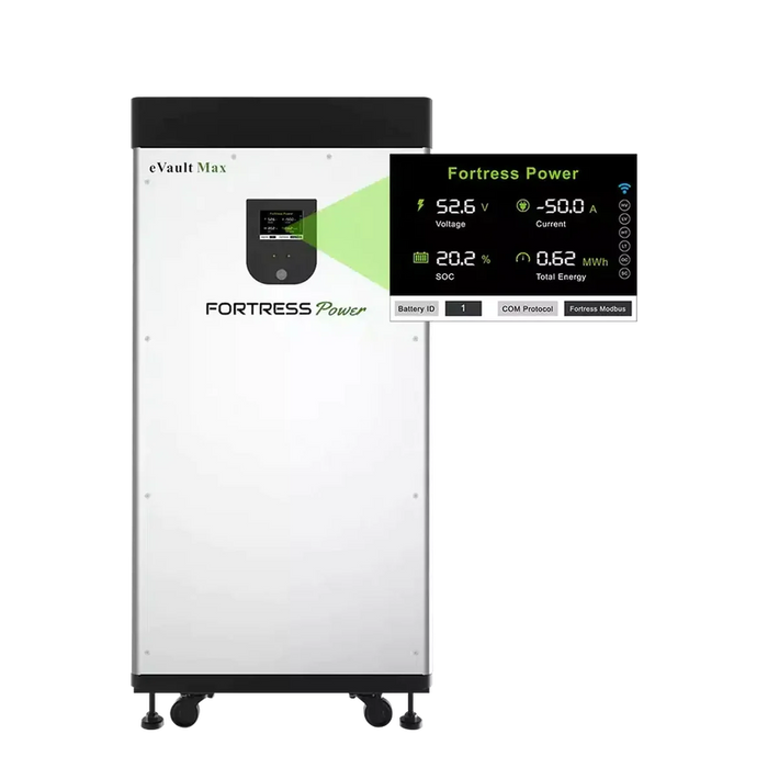 Fortress Power | eVault Max 18.5kWh LFP Battery with 10 Year Warranty