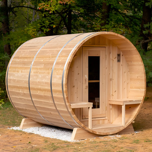 Dundalk Canadian Timber Serenity 4 Person Barrel Sauna