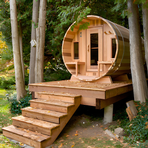 Dundalk Canadian Timber Tranquility 6 Person Barrel Sauna