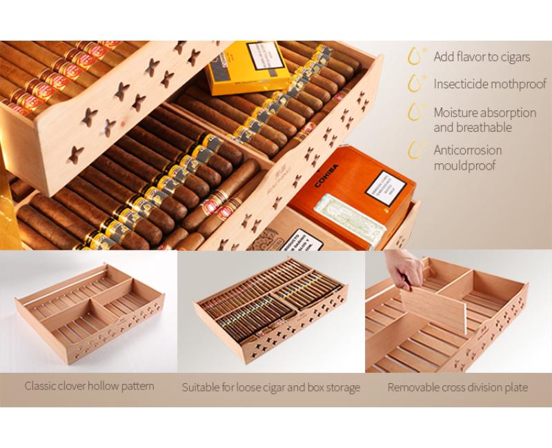 RACHING | MON2800A Precision Climate Controlled Humidor | 1,300 Cigars