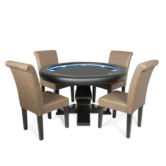 BBO Poker Tables The Ginza LED Round Poker Table - BBOPT