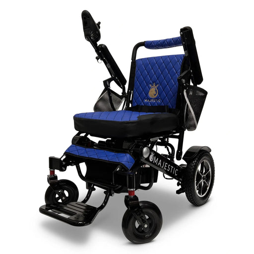 ComfyGo Majestic IQ-7000 Auto Folding Remote Controlled Power Wheelchair - I700BLUE