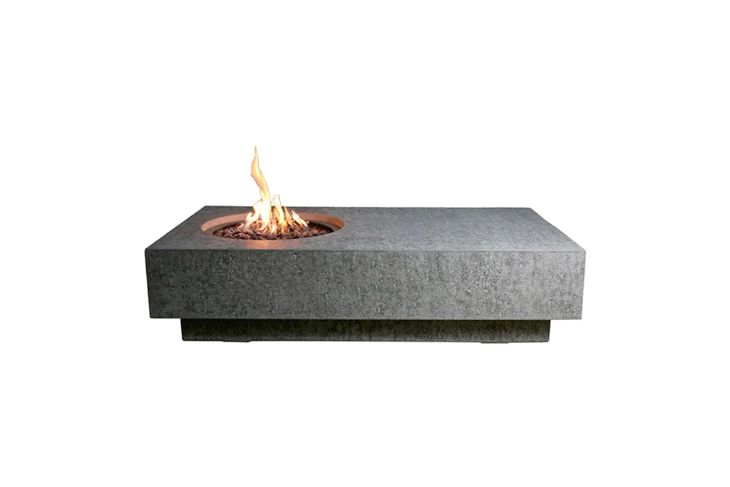 Elementi - Metropolis Rectangle Concrete Fire Pit Table