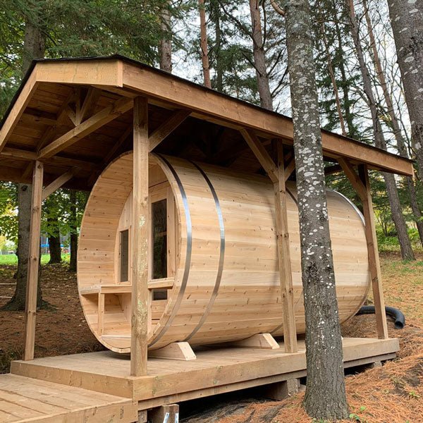 Dundalk Canadian Timber Tranquility 6 Person Barrel Sauna - CTC2345W