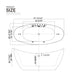 Empava-67AIS10 67 Whirlpool Freestanding Acrylic Bathtub - EMPV-67AIS10