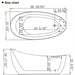 Empava Whirlpool Freestanding Acrylic Bathtub 67AIS05 - EMPV-67AIS05