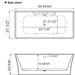 Empava Whirlpool Freestanding Acrylic Hydromassage Bathtub - EMPV-67AIS16